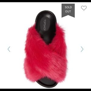 Topshop faux fur slides size 36 (6)
